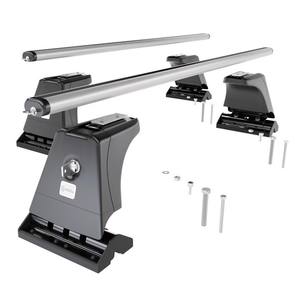 Portaequipajes de techo adecuadas para Ford Tourneo Custom I Bus (2014-2023) - baca plata para coche - barras para techo de coche - puntos de montaje - aluminio