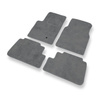 Alfombrillas de Velour adecuadas para Opel Antara SUV (2007-2015) - alfombras para coche - Premium color gris