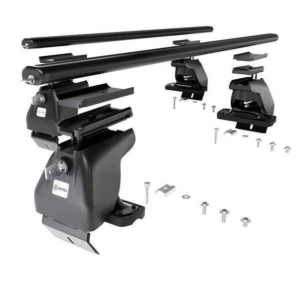 Portaequipajes de techo adecuadas para DS 4 Hatchback (2011-2018) - baca negra para coche - barras para techo de coche - sin puntos de montaje - aluminio