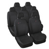 Fundas de asientos hechas a medida para Seat Alhambra II Furgonetaeta (2010-2020) con sillitas para niños en los asientos traseros - E4