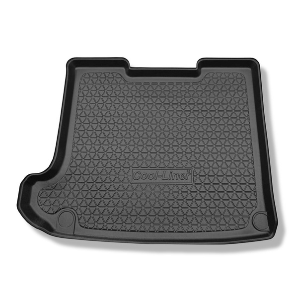 Alfombra para maletero adecuada para Volkswagen Multivan T5 L2 Furgoneta (2003-05.2015) - Protector maletero - Alfombrilla maletero antideslizante - distancia entre ejes larga; para detrás de la 3a fila de asientos