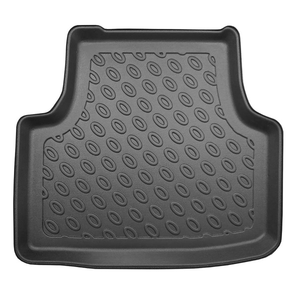 Conjunto de alfombrilla para maletero y alfombrillas para el interior del coche TPE para: Skoda Octavia III 5E Crossover (05.2013-05.2020) - maletero superior (borde de carga del maletero igualado); con cavidades derecha e izquierda (extraíbles)