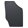 Alfombrillas de goma adecuadas para Peugeot 307 II Break, Hatchback, Cabrio, Berlina, SW (2005-2012) - alfombras para coche - negro - 4 unidades