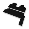 Alfombrillas de Velour adecuadas para Fiat Scudo II (2007-2016) - alfombras para coche - Premium color negro