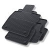 Alfombrillas de goma adecuadas para Volkswagen Golf VII Hatchback, Variant (2012-2020) - alfombras para coche - negro - 4 unidades