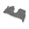 Alfombrillas de Velour adecuadas para Peugeot 807 Monovolumen (2002-2014) - alfombras para coche - Premium color gris