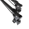 Portaequipajes de techo adecuadas para Fiat Albea Berlina (2002-2010) - baca negra para coche - barras para techo de coche - sin puntos de montaje - acero
