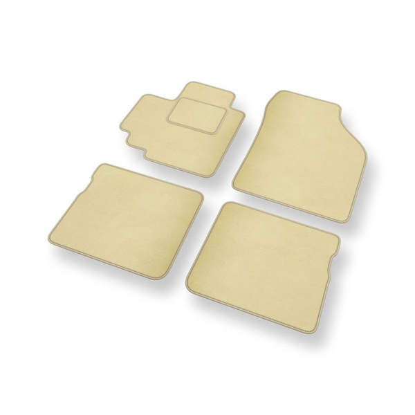 Alfombrillas de Velour adecuadas para Suzuki Celerio Hatchback (2015-2019) - alfombras para coche - Premium color beige