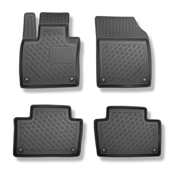 Alfombrillas de TPE adecuadas para Volvo XC90 II SUV (05.2015-....) - 5 o 7 plazas; sin la tercera fila; también para Plug-in Hybrid Recharge - alfombras para coche