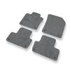 Alfombrillas de Velour adecuadas para Volvo XC60 II (2017-....) - alfombras para coche - Premium color gris