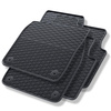 Alfombrillas de goma adecuadas para Audi Q4 e-tron SUV, Sportback (2021-....) - alfombras para coche - negro - 4 unidades