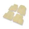Alfombrillas de Velour adecuadas para Mazda 3 III Hatchback, Berlina (2013-2019) - alfombras para coche - Premium color beige
