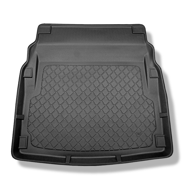 Alfombra para maletero adecuada para Mercedes-Benz Classe E W212 Berlina (03.2009-03.2016) - Protector maletero - Alfombrilla maletero antideslizante - sin compartimentos; la superficie del depósito se levanta en los asientos de atrás