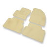 Alfombrillas de Velour adecuadas para Ford C-Max II Monovolumen (2010-2019) - alfombras para coche - Premium color beige