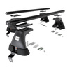 Portaequipajes de techo adecuadas para Renault Megane mk III Sport Tourer (2008-2016) - baca negra para coche - barras para techo de coche - sin puntos de montaje - aluminio