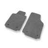 Alfombrillas de Velour adecuadas para Audi A2 I 8Z Hatchback (1999-2005) - alfombras para coche - Premium color gris