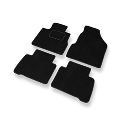 Alfombrillas de Velour adecuadas para Nissan Murano II SUV (2009-2015) - alfombras para coche - Premium color negro
