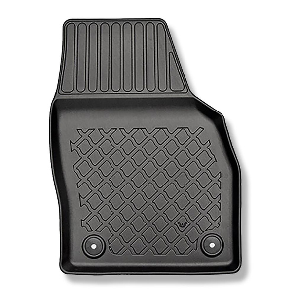 Conjunto de alfombrilla para maletero y alfombrillas para el interior del coche TPE para: Skoda Kamiq Crossover (09.2019-....) - maletero superior; con base multifuncional en la posición más alta; también versión G-Tec