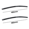 Escobillas limpiaparabrisas para la luna delantera para Fiat Barchetta Roadster (01.1995-02.2005) - escobillas plana