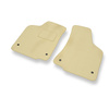 Alfombrillas de Velour adecuadas para Volkswagen Caddy II Cargo (1996-2004) - alfombras para coche - Premium color beige
