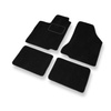 Alfombrillas de Velour adecuadas para Seat Ibiza II Hatchback (1993-2002) - alfombras para coche - Premium color negro