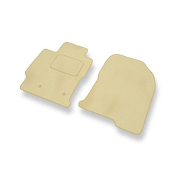 Alfombrillas de Velour adecuadas para Toyota Prius II Liftback (2002-2009) - alfombras para coche - Premium color beige
