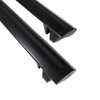 Portaequipajes de techo adecuadas para Volkswagen T-Cross SUV (2019-....) - baca negra para coche - barras para techo de coche - railing - aluminio