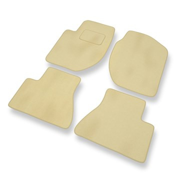 Alfombrillas de Velour adecuadas para Land Rover Freelander I (1998-2006) - alfombras para coche - Premium color beige