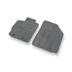 Alfombrillas de Velour adecuadas para Toyota Yaris II Hatchback, Berlina (2005-2010) - alfombras para coche - Premium color gris