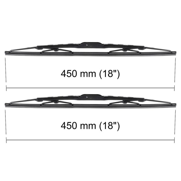 Escobillas limpiaparabrisas para la luna delantera para Peugeot 205 Hatchback, Cabrio (01.1983-12.1998) - escobillas estándar