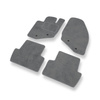 Alfombrillas de Velour adecuadas para Volvo S80 I Berlina (1998-2006) - alfombras para coche - Premium color gris