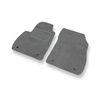Alfombrillas de Velour adecuadas para Opel Zafira C Monovolumen (2011-2019) - alfombras para coche - Premium color gris