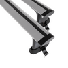 Portaequipajes de techo adecuadas para Renault Fluence Berlina (2009-2016) - baca plata para coche - barras para techo de coche - sin puntos de montaje - aluminio