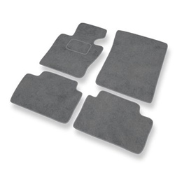 Alfombrillas de Velour adecuadas para BMW X3 I E83 SAV (2000-2010) - alfombras para coche - Premium color gris