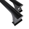 Portaequipajes de techo adecuadas para Renault Kangoo II Furgoneta (2008-2021) - baca negra para coche - barras para techo de coche - puntos de montaje - aluminio