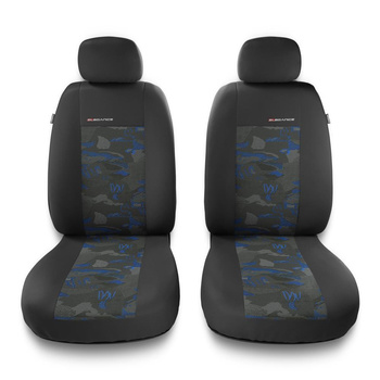 Fundas universales para asientos de coche para Ford Transit Connect I, II, III, IV (2009-....) - 2UNE-BL