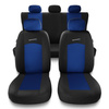 Fundas universales para asientos de coche para Alfa Romeo 166 I, II, III (1998-2007) - S-BL