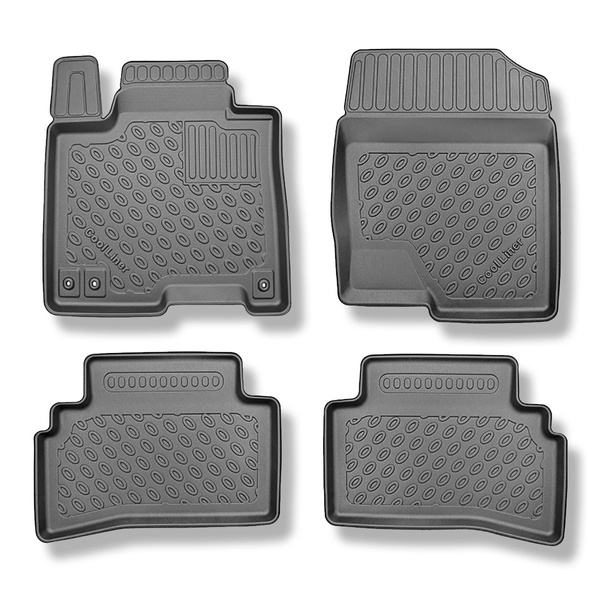 Alfombrillas de TPE adecuadas para Hyundai Tucson III SUV (12.2020-....) - también para Mild Hybrid; no adecuado para HEV Hybrid y Plug-in Hybrid - alfombras para coche