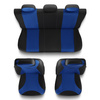 Fundas universales para asientos de coche para Alfa Romeo 145 (1994-2000) - TR-BL