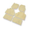 Alfombrillas de Velour adecuadas para Mazda MPV II Monovolumen (1999-2006) - alfombras para coche - Premium color beige