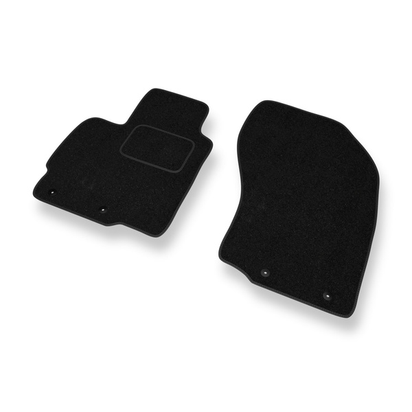 Alfombrillas de fieltro adecuadas para Mitsubishi Outlander II SUV (2006-2012) - alfombras para coche - color negro