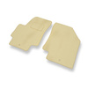Alfombrillas de Velour adecuadas para Hyundai Accent III Berlina (2006-2011) - alfombras para coche - Premium color beige