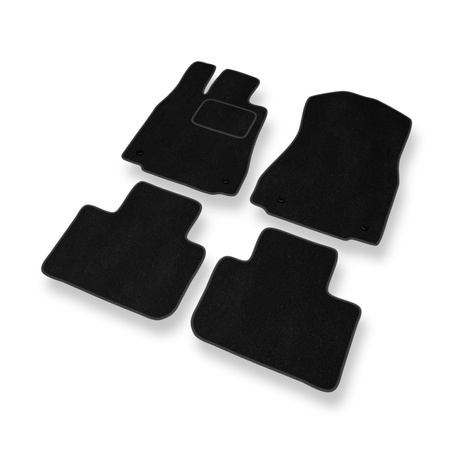 Alfombrillas de Velour adecuadas para Lexus IS III XE39 (2013-2020) - alfombras para coche - Premium color negro