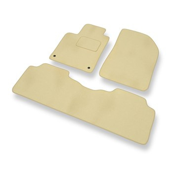 Alfombrillas de Velour adecuadas para Citroen C5 I (2001-2004) - alfombras para coche - Premium color beige