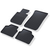 Alfombrillas de goma adecuadas para BMW 3 E90, E91 Berlina, Touring (2004-2013) - alfombras para coche - negro - 4 unidades