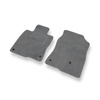 Alfombrillas de Velour adecuadas para Honda Civic X Coupé, Hatchback, Berlina (2017-2021) 3 puertas, 5 puertas - alfombras para coche - Premium color gris