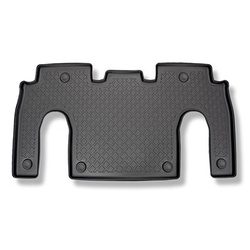Alfombrillas de TPE adecuadas para Tesla Model X SUV (10.2016-....) - 6 plazas; segunda fila - alfombras para coche
