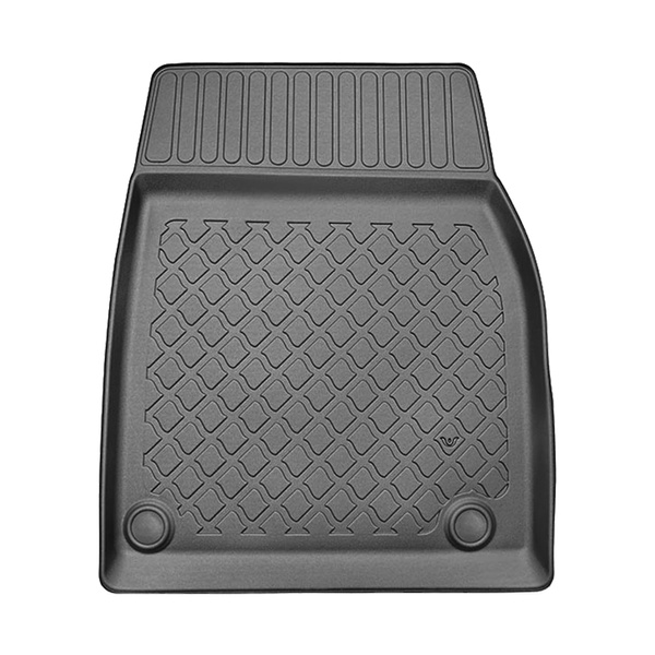 Conjunto de alfombrilla para maletero y alfombrillas para el interior del coche TPE para: Tesla Model X SUV (01.2021-....) - 6/7 plazas; tras la 2ª fila de asientos (3a fila abatible)