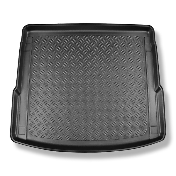 Alfombra para maletero adecuada para Audi Q5 II FY SUV (01.2017-08.2024) - Protector maletero - Alfombrilla maletero antideslizante - también para modelos con carriles de sujeción; no adecuado para versión TFSI e plug-in híbrida; asiento trasero corredizo