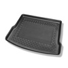 Alfombra para maletero adecuada para Volkswagen Tiguan II SUV (05.2016-....) - Protector maletero - Alfombrilla maletero antideslizante - parte superior del maletero (entrada de carga plana); base móvil en la posición más alta; no adecuado para versión eh